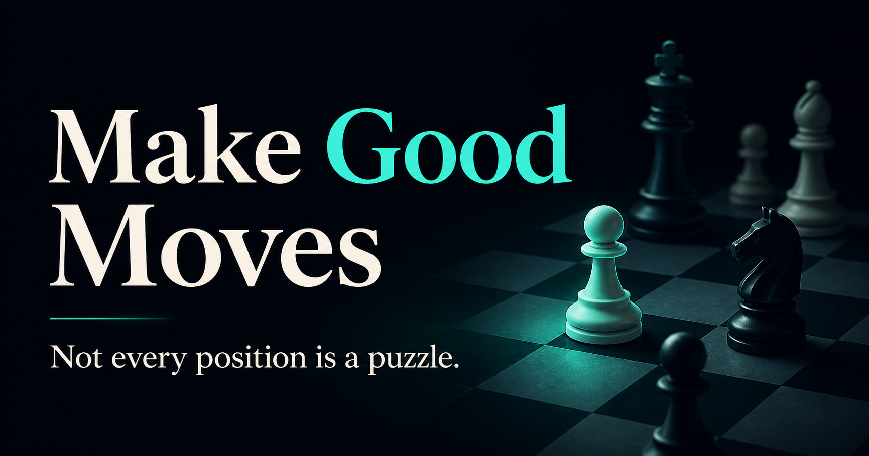 I built a chess trainer that doesn't tell you what kind of move you're looking for.